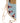Native American Made Beaded Sheath w Knife: Hills w Blue Skies Design