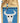 Native American Hand Beaded Medicine Bag: Sky Blue w/ White Buffalo Skull