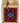 Native American Hand Beaded Medicine Bag: Red w/ Blue Geometric