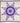 Native American Made Baby Size Star Quilt: Purple Pansies (48 x 48 inches)