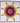 Native American Made Baby Size Star Quilt: Westerly (41 x 42 inches)