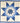 Native American Made Baby Size Star Quilt: Winding River (41 x 40 inches)