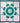 Native American Made Full Size Star Quilt: Ocean Side (75 x 77 inches)