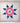 Native American Made Full Size Star Quilt: Whimsical Wildflower (77 x 78 inches)