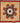 Native American Made Baby Size Star Quilt: Honey Rays (47 x 49 inches)