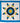 Native American Made Baby/Crib Size Star Quilt: Blue Bird (48 x 46 inches)