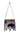 Native American Hand Made Large Beaded Bag: Buffalo on Periwinkle Background - Back View 