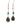 Native American Hand Made Earrings: Abalone Teardrops