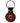 Native American Hand Beaded Keychain: Red Sunburst