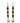 Native American Hand Quilled Earrings: Blue w/ Cowry Shells