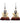 Native American Hand Beaded Earrings: Brown Tipis