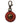 Native American Hand Beaded Keychain: Burning Sun