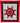 Native American Made Full Size Star Quilt: Crimson Skies (74 x 83 inches)