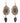Native American Hand Made Elk Antler Earrings: Colorful Arrowheads