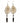 Native American Hand Made Elk Antler Earrings: Metallic Feathers