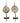 Native American Hand Made Elk Antler Earrings: Dagger Dragonflies