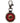 Native American Hand Beaded Keychain: Ember