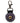 Native American Hand Beaded Keychain: Glacial Purple