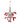 Native American Hand Beaded Long Bodied Turtle Amulet: Gray Combination