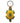 Native American Hand Beaded Turtle Keychain: Green w/ Yellow Shell