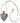 Native American Hand Made Necklace: Turquoise & Purple Phosphorite Heart