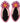 Native American Hand Beaded Post Style Earrings: Pink Feather Blossoms