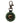 Native American Hand Beaded Keychain: Lucky Green