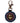 Native American Hand Beaded Keychain: Montana Blue