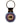 Native American Hand Beaded Keychain: Powder Blue