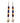 Native American Hand Quilled Earrings: Purple w/ Cowry Shells