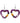 Native American Hand Quilled Earrings: Violet Hearts
