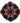 Native American Hand Beaded Lapel Pin: Red Hot