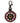 Native American Hand Beaded Keychain: Warm Star