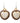 Native American Hand Made Beaded Earrings: Purple Royal Hearts