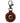 Native American Hand Beaded Keychain: Spicy