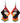 Native American Hand Beaded Earrings: Sunset Ponies