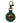 Native American Hand Beaded Keychain: Turquoise Glow
