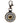 Native American Hand Beaded Keychain: Topaz, White, & Black Combo