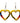 Native American Hand Quilled Earrings: Sunshine Hearts